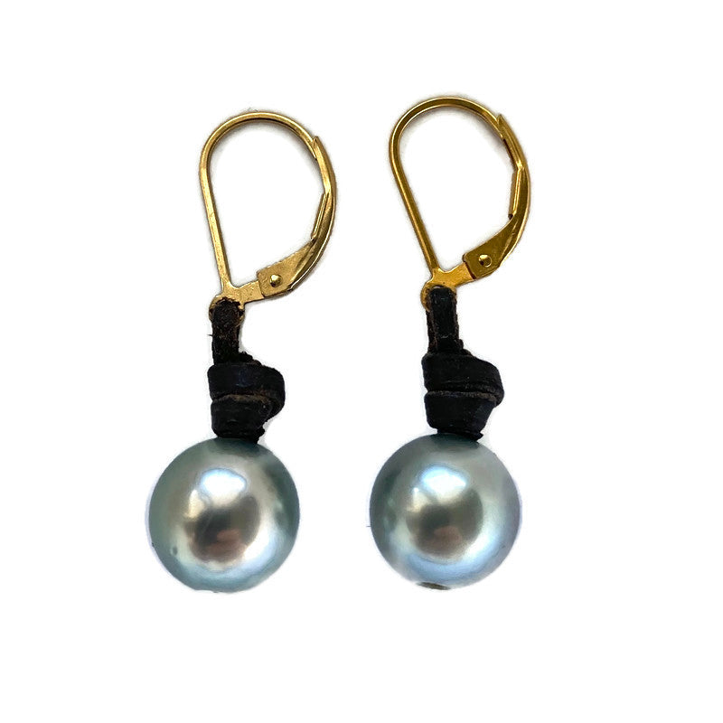 Tahitian Drop Earrings Jhana Pearl